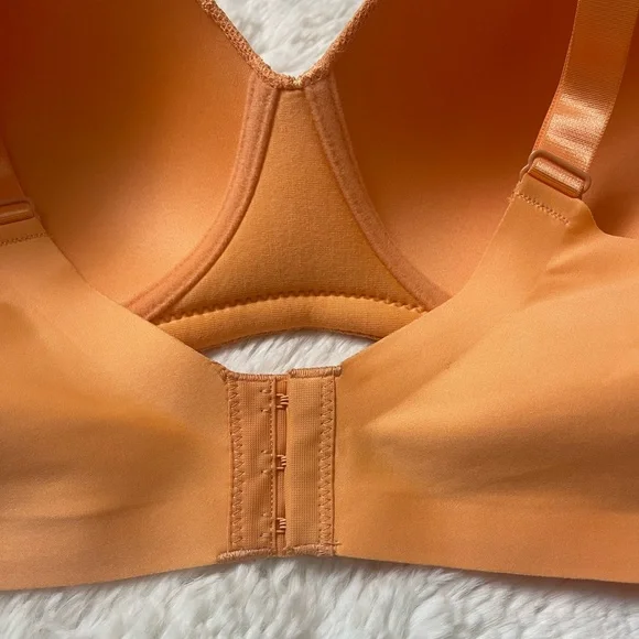 Ashley Stewart Lace Side Smoothing Wireless Bra Papaya 38D - Picture 7 of 16